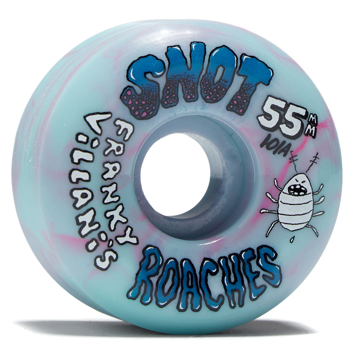 Snot Franky Villani's Roaches Swirl 101a Skateboard Wheels - Pink