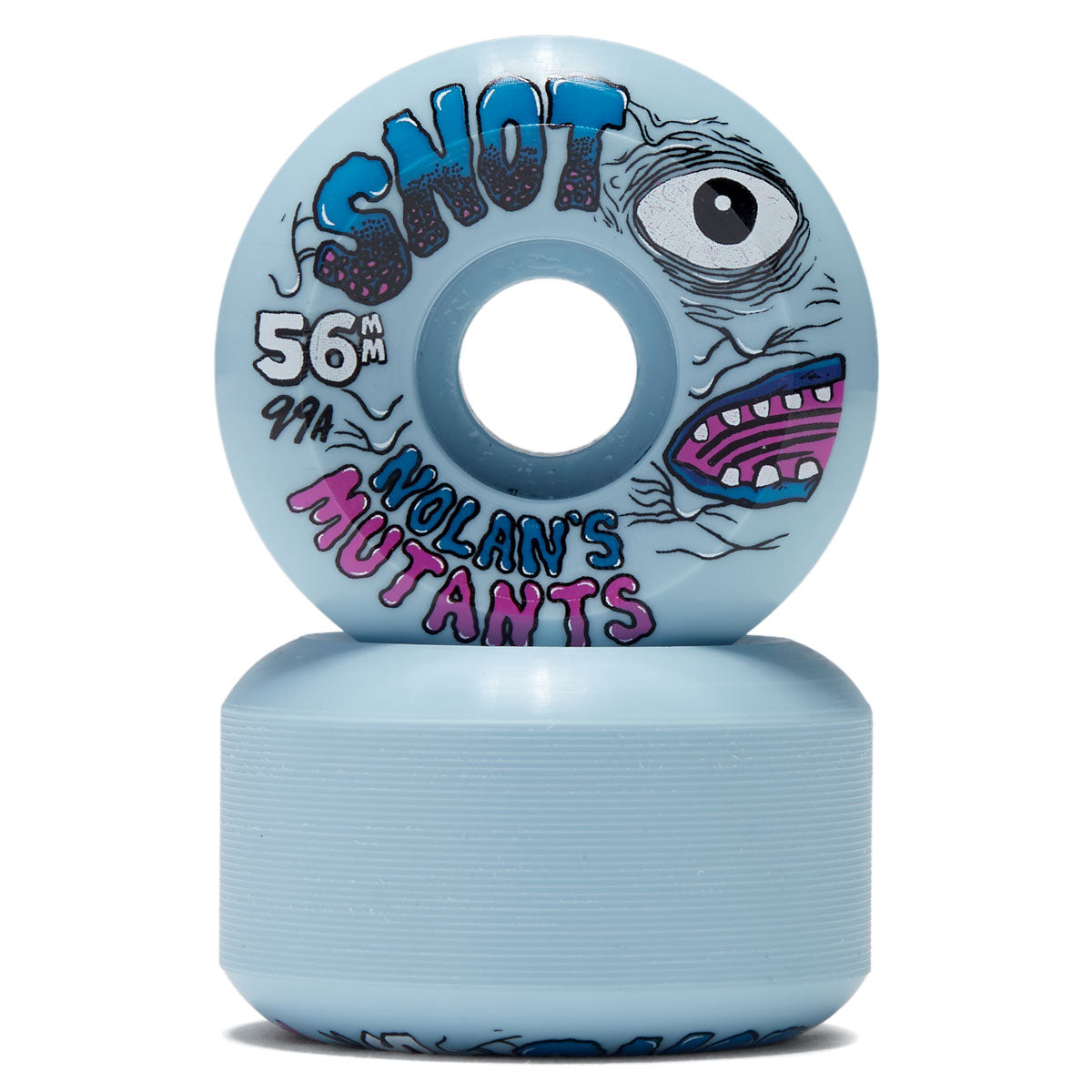 Snot Nolan Mutants 99a Skateboard Wheels - Ice Blue - 56mm – CCS