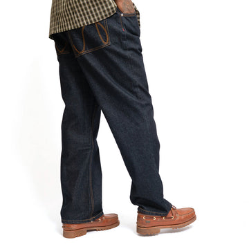 Hoddle Routine Straight Cut Jeans - Raw Indigo