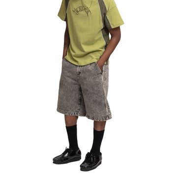 Hoddle Bermuda Shorts - Overdye Grey Denim