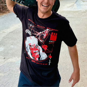Satan's Drano Tweaker Eddie T-Shirt - Black