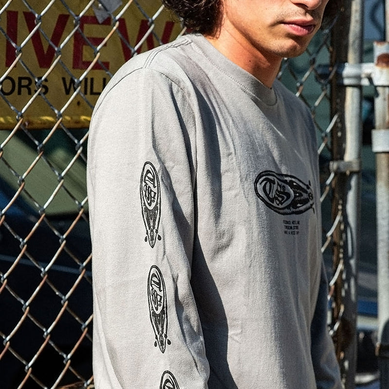 Timescan Crybabies Long Sleeve T-Shirt - Silver Grey