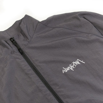Timescan Script Logo Windbreaker Jacket - Dark Grey