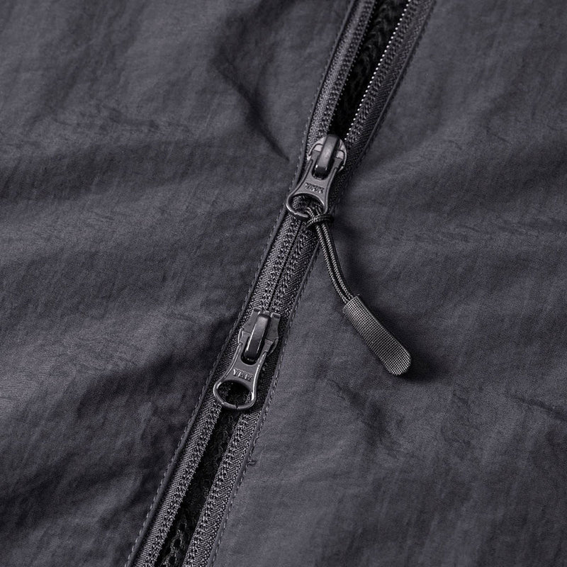 Timescan Script Logo Windbreaker Jacket - Dark Grey