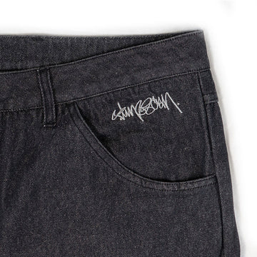 Timescan Relaxed Denim Jeans - Black
