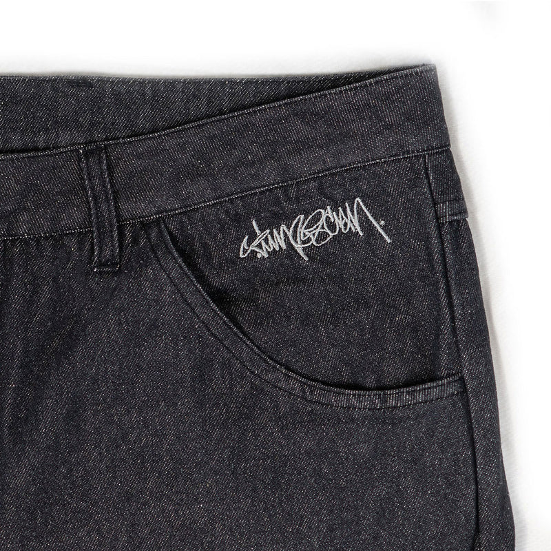 Timescan Relaxed Denim Jeans - Black