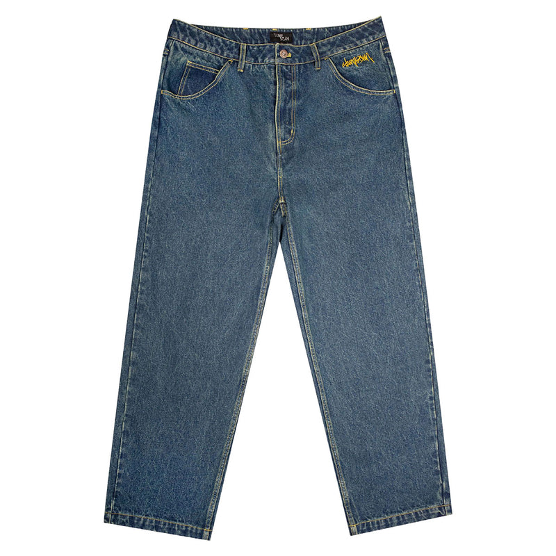 Timescan Relaxed Denim Jeans - Dark Blue