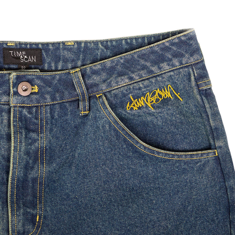 Timescan Relaxed Denim Jeans - Dark Blue