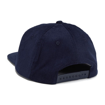 Loosey Studded Snapback Hat - Navy Corduroy