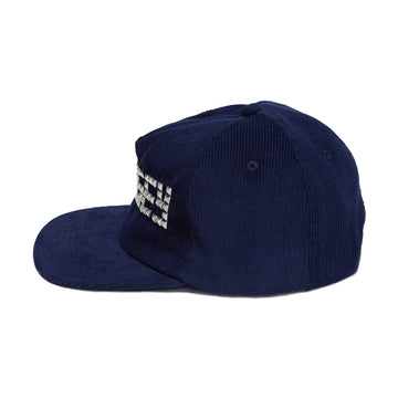 Loosey Studded Snapback Hat - Navy Corduroy