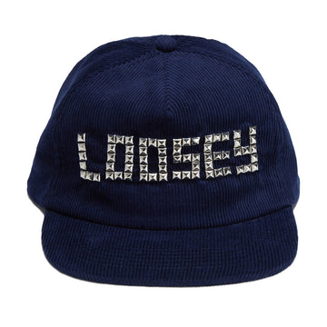 Loosey Studded Snapback Hat - Navy Corduroy