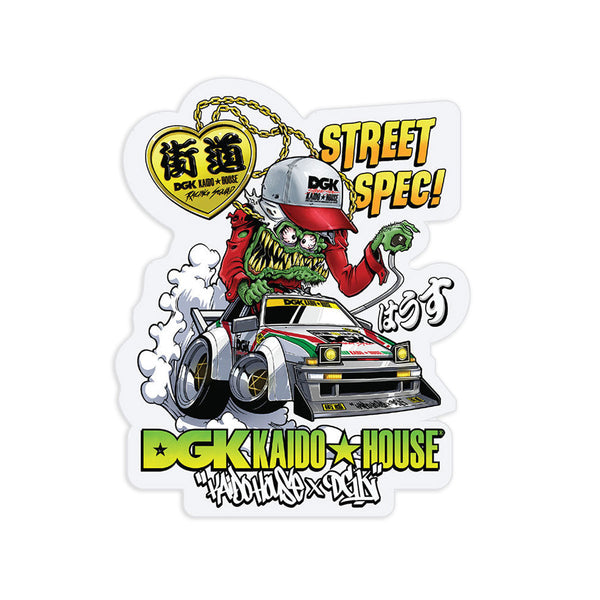 こちらは じいちゃん KAIDO HOUSE サンプルと ステッカー４枚 DGK x Kaido House Wide Open Sticker - Multi – CCS