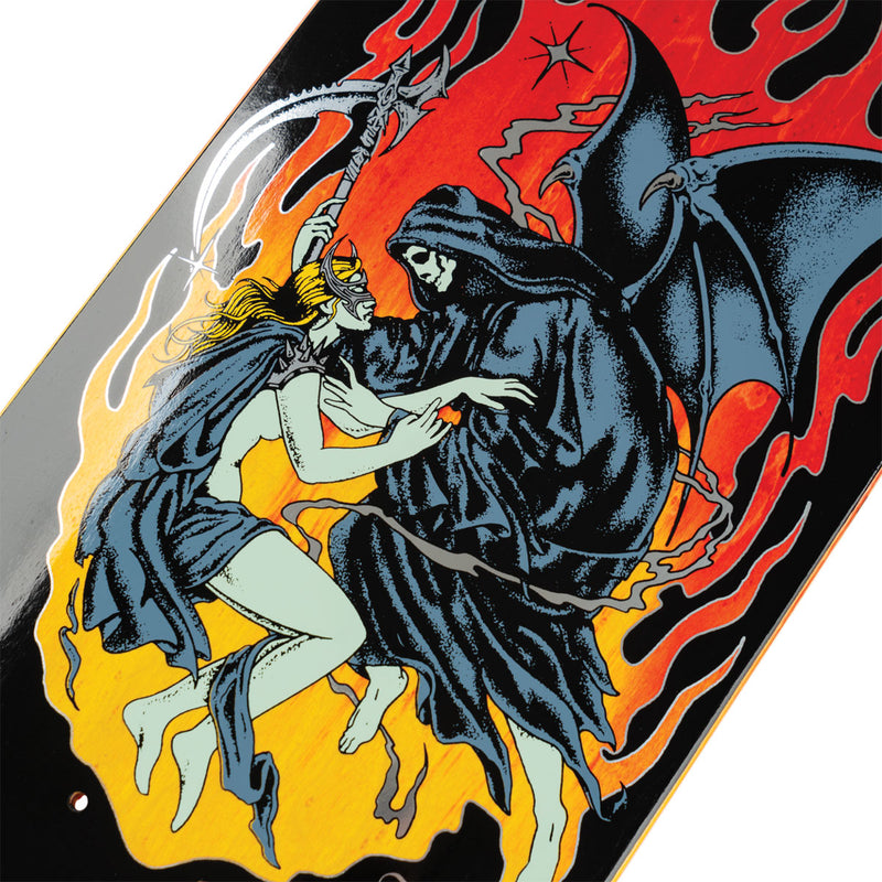 Welcome Evermore Ryan Townley On Enenra Skateboard Deck - Black/Fire Stain - 8.50