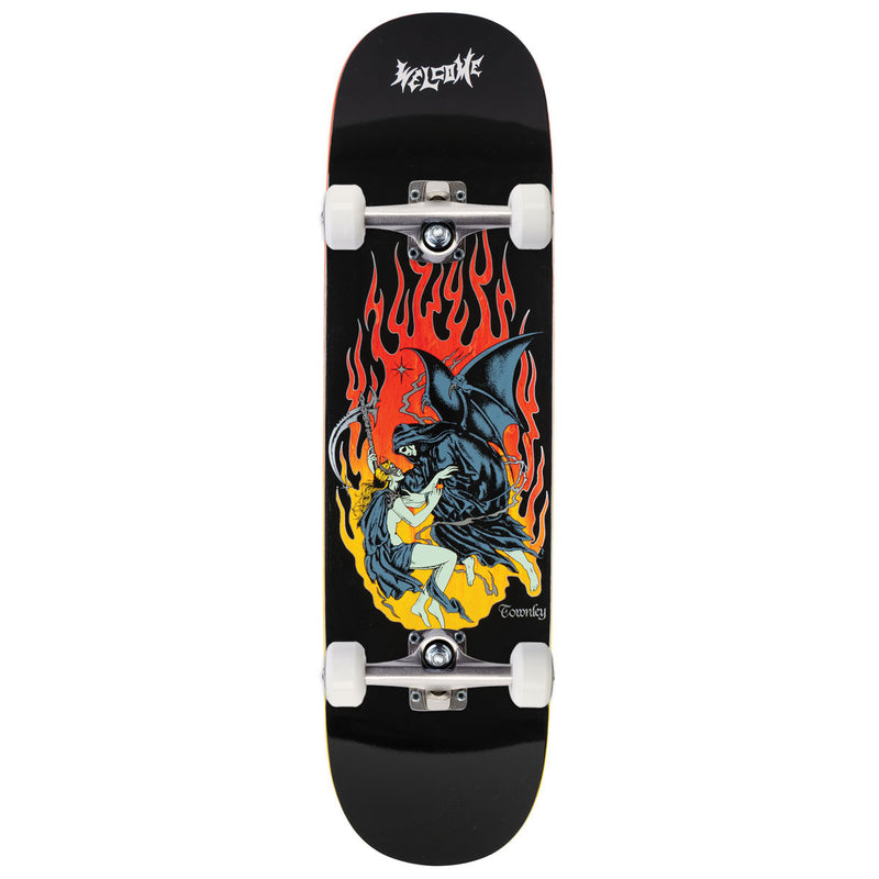 Welcome Evermore Ryan Townley On Enenra Skateboard Complete - Black/Fire Stain - 8.50