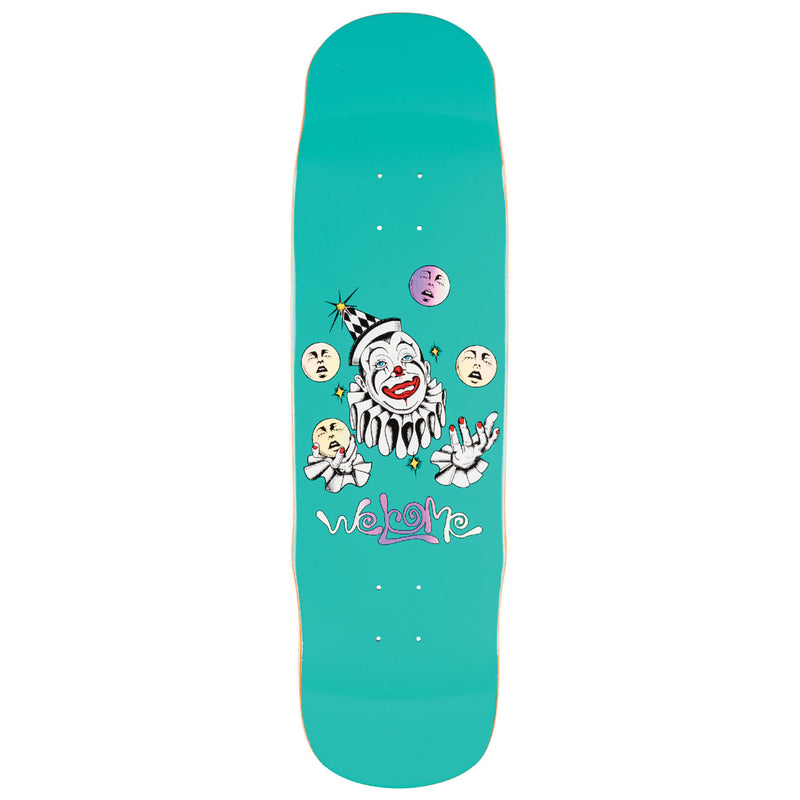 Welcome Juggler On Effigy Skateboard Deck - Teal/Prism Foil - 8.80
