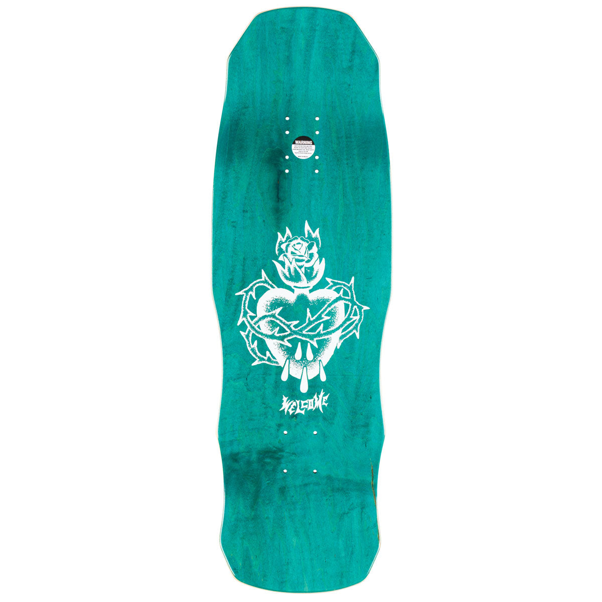 Welcome Rider On Dark Lord Skateboard Deck - Black/Gold Foil