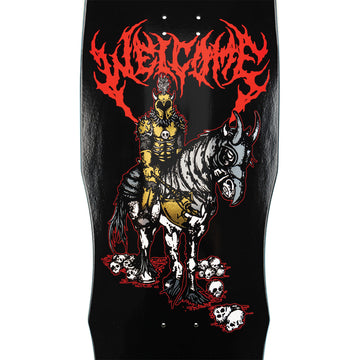 Welcome Rider On Dark Lord Skateboard Complete - Black/Gold Foil - 9.75
