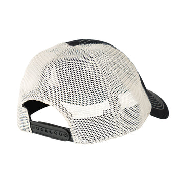Welcome Barb Contrast Stitch Trucker Hat - Black