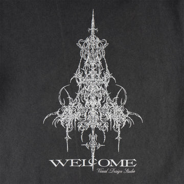 Welcome Chandelier T-Shirt - Vintage Black