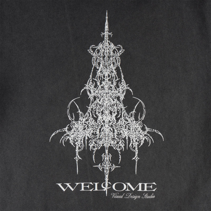 Welcome Chandelier T-Shirt - Vintage Black
