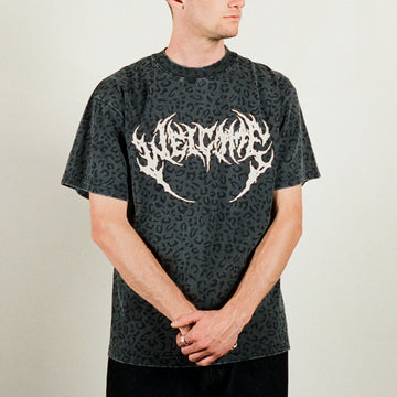 Welcome Fang T-Shirt - Vintage Black/Leopard
