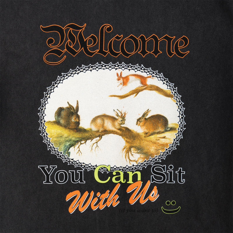 Welcome Friend T-Shirt - Vintage Black