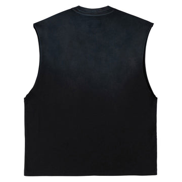 Welcome Vamp Knit Tank Top - Black Sun Fade