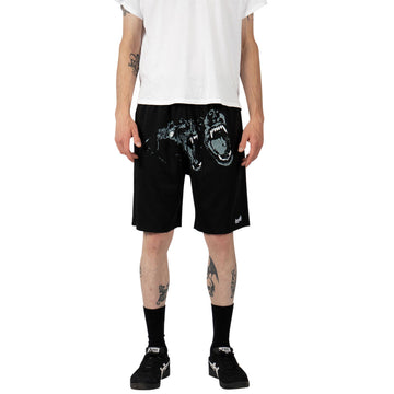 Welcome Woof Mesh Shorts - Black