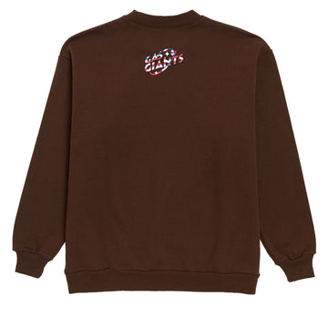 Gas Giants Space Crewneck Sweatshirt - Brown