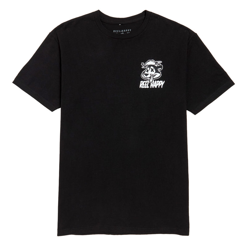 Reel Happy No Skunk T-Shirt - Black