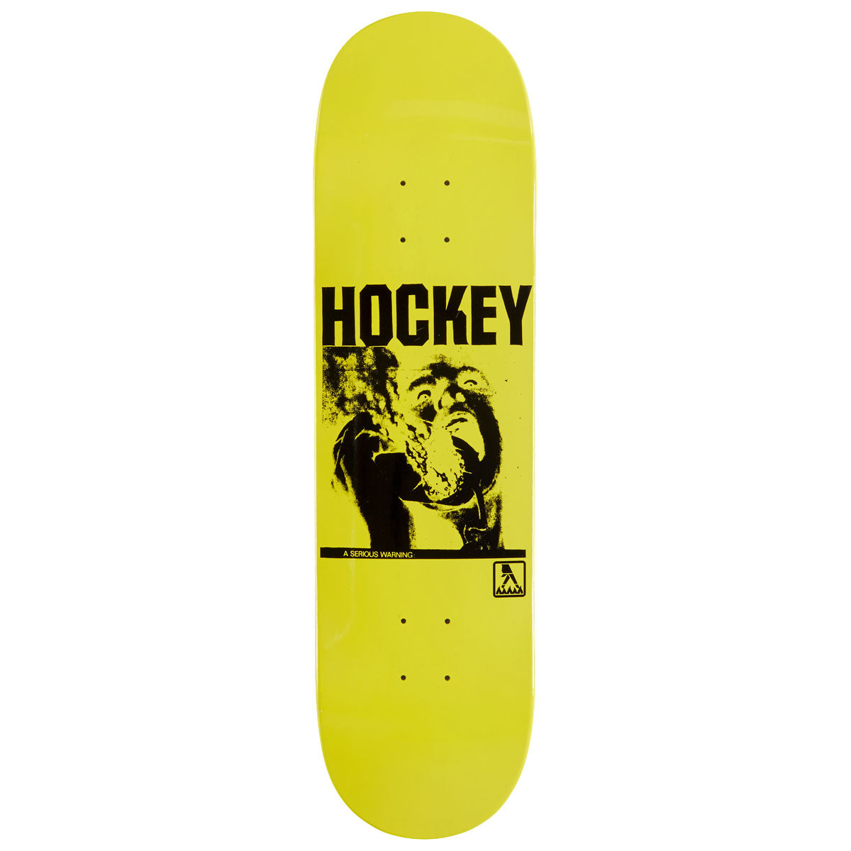 Hockey Serious Warning Shape 2 Team Skateboard Deck - 8.25