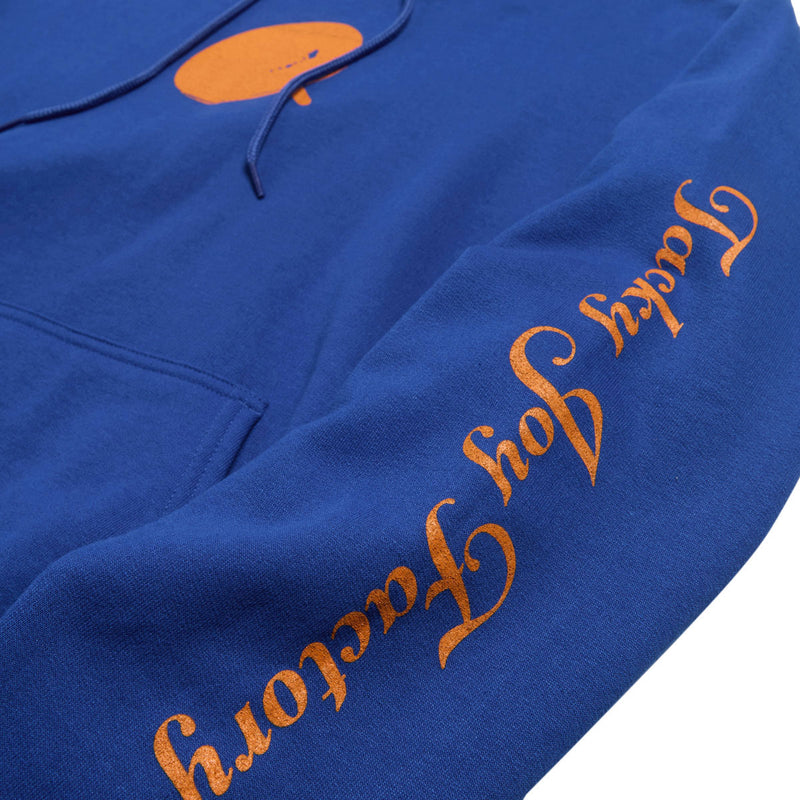 Tacky Joy Factory Script Hoodie - Blue/Orange
