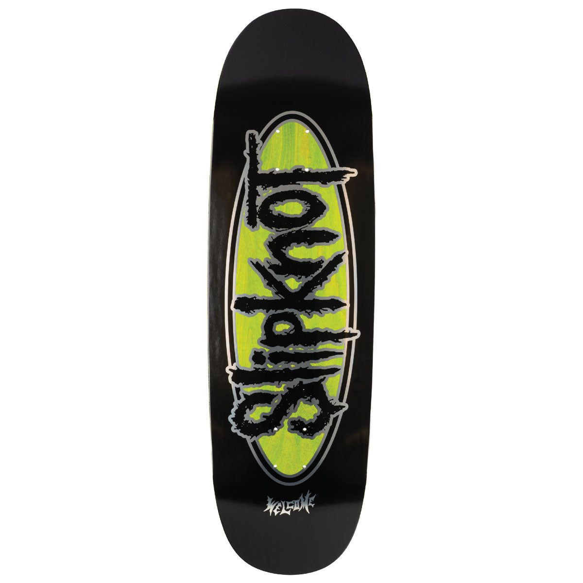 Welcome x Slipknot Oval Logo On Boline 2.0 Skateboard Deck - Black