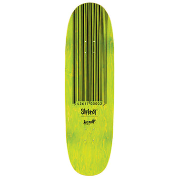 Welcome x Slipknot Oval Logo On Boline 2.0 Skateboard Complete - Black/Green Stain - 9.50