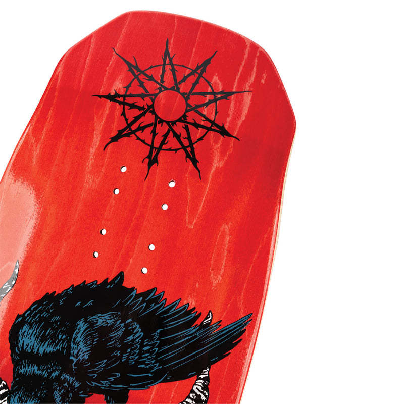Welcome x Slipknot Spit It Out On Dark Lord Skateboard Complete - Black/Red Stain - 9.75
