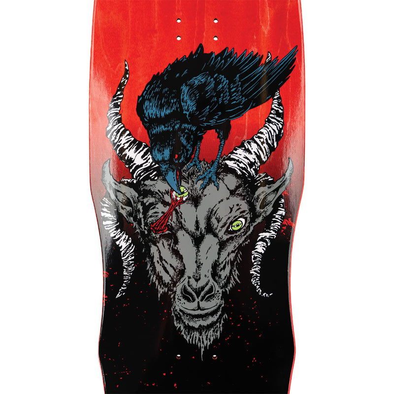 Welcome x Slipknot Spit It Out On Dark Lord Skateboard Deck - Black/Red Stain - 9.75