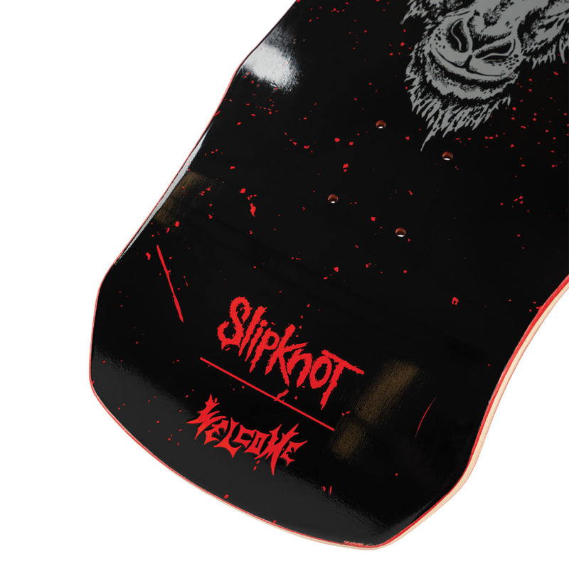 Welcome x Slipknot Spit It Out On Dark Lord Skateboard Complete - Black/Red Stain - 9.75