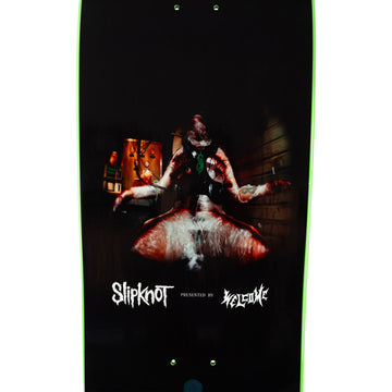 Welcome x Slipknot Self-Titled On Gaia Skateboard Deck - Black/Green Dip - 9.60