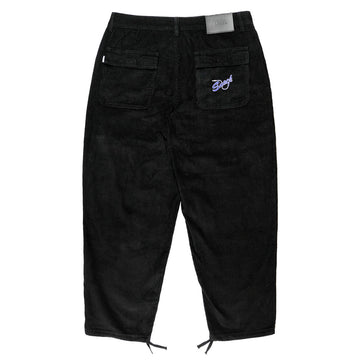 Snack Mic Check Corduroy Pants - Black