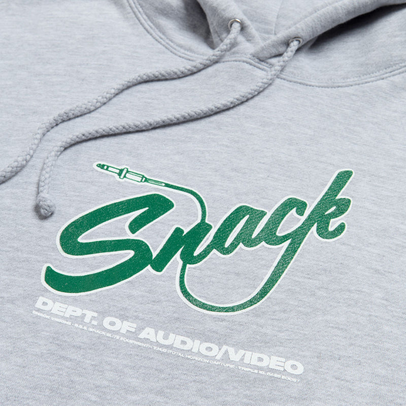 Snack Mic Check Hoodie - Grey