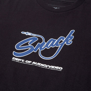 Snack Mic Check T-Shirt - Black