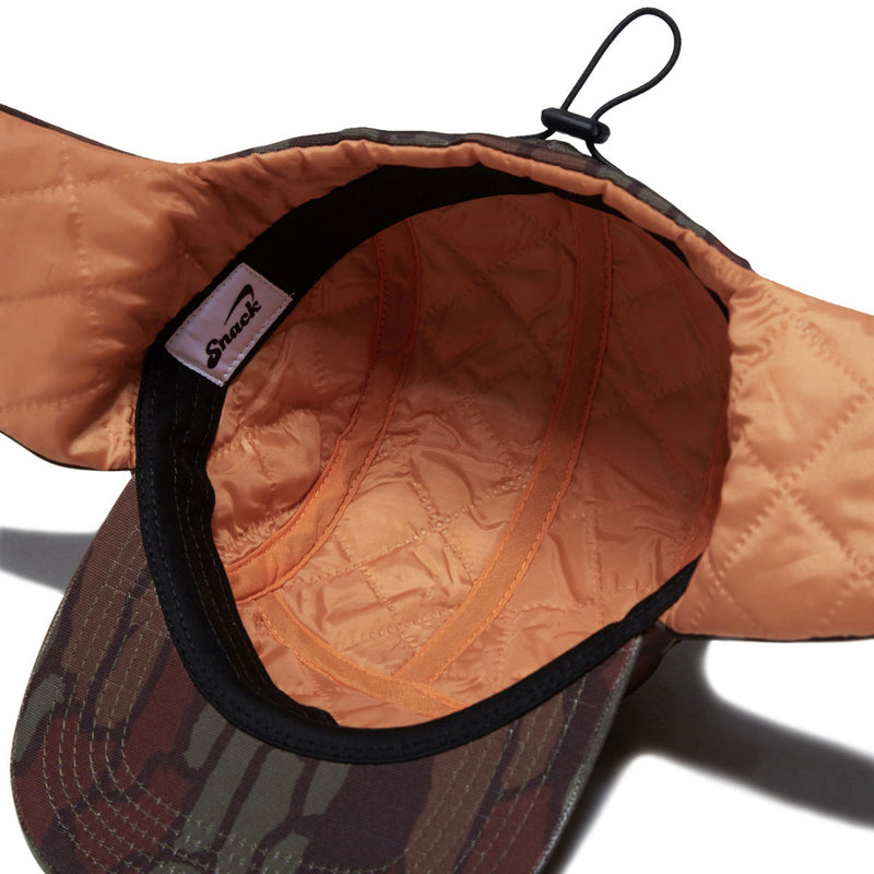 Snack Earflap Hat - Bark Camo