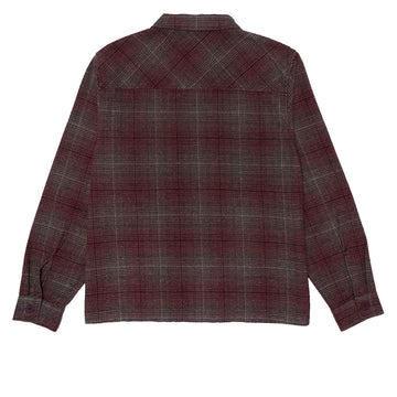 Quasi Grain Full Zip Shirt Jacket - Oxblood