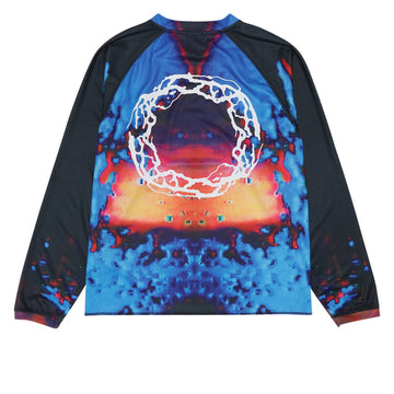 Quasi Gasser Moto Long Sleeve Jersey - Electric Blue