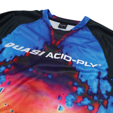 Quasi Gasser Moto Long Sleeve Jersey - Electric Blue