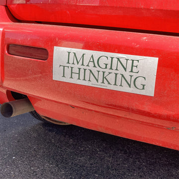 Quasi Imagine Thinking Bumper Sticker - Assorted