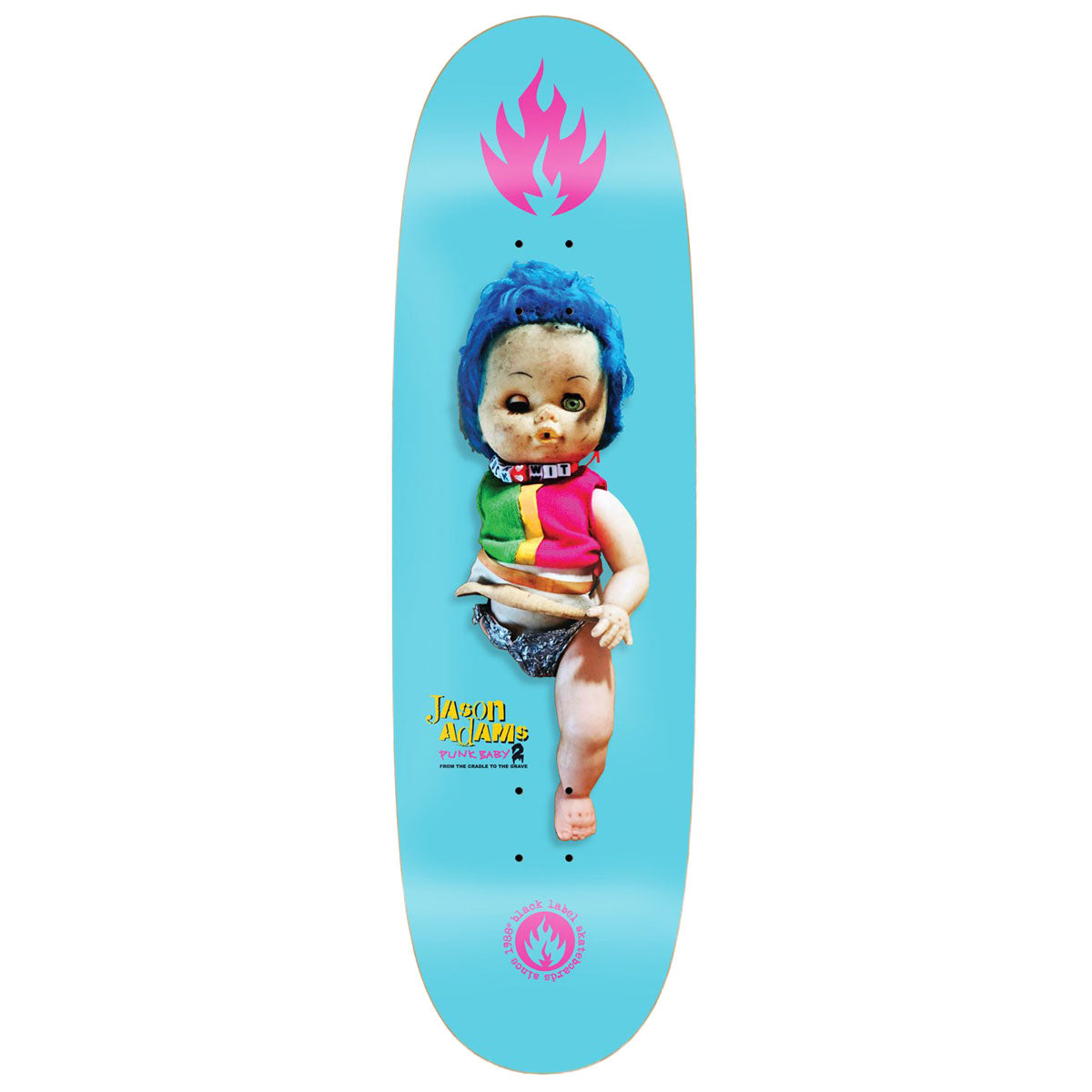 Black Label Jason Adams Punk Baby 2 Custom Egg Skateboard Deck