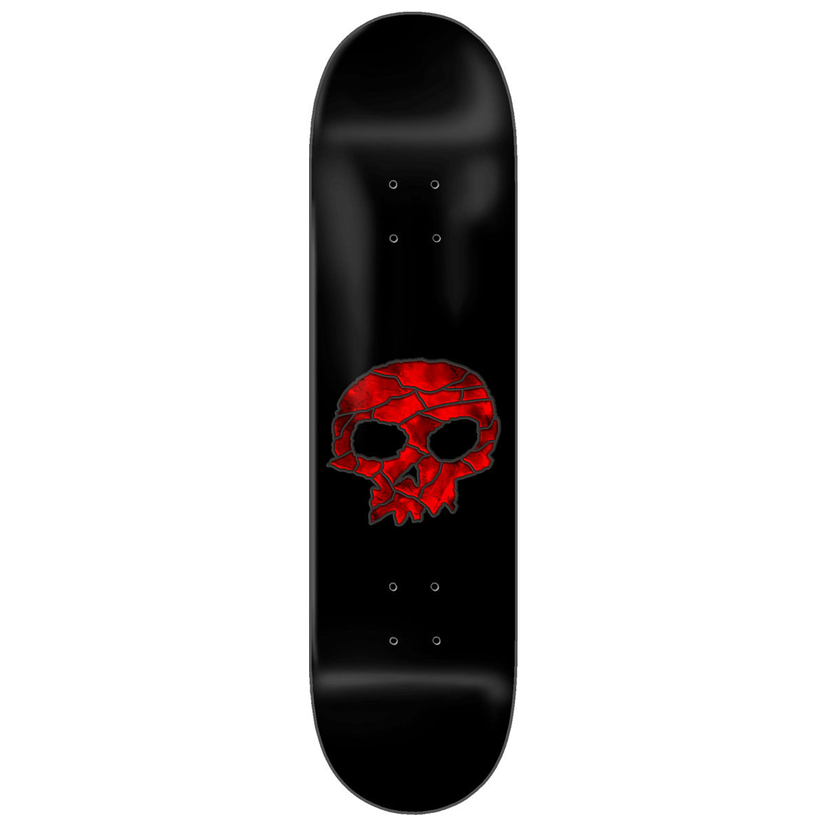 値下げしました！Freedom Skateboards Glass Rocker Zero Stained Glass Single Skull Skateboard Deck - Red - 8.50