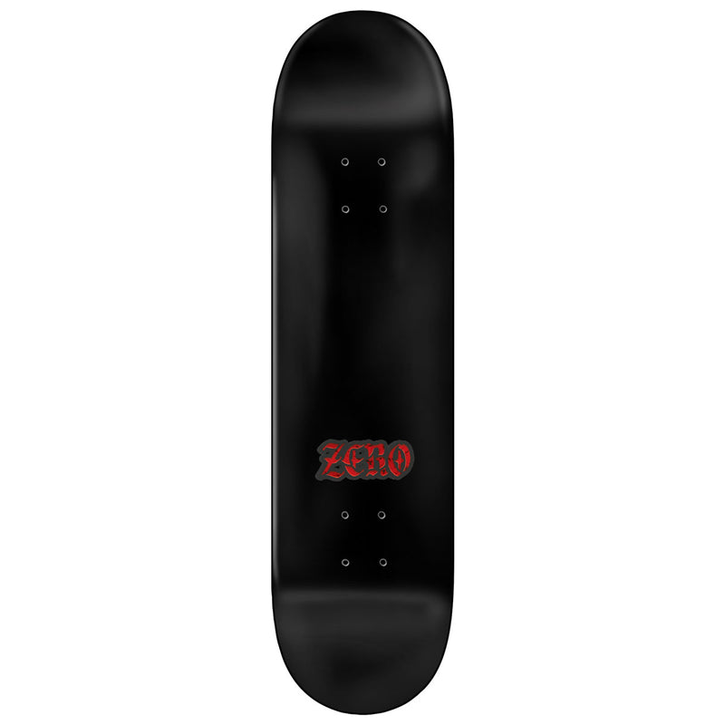 Zero Stained Glass Single Skull Skateboard Deck - Red - 8.50