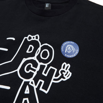 Pocha World Doodle Sk8 T-Shirt - Black